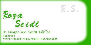 roza seidl business card